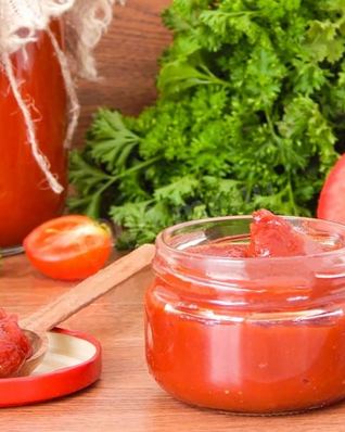 Томатная паста с чесноком на зиму