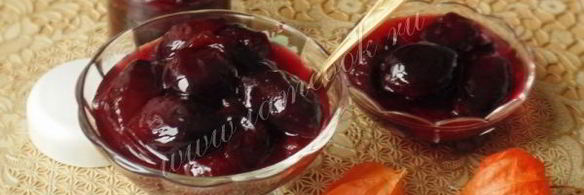густое варенье из слив без косточек