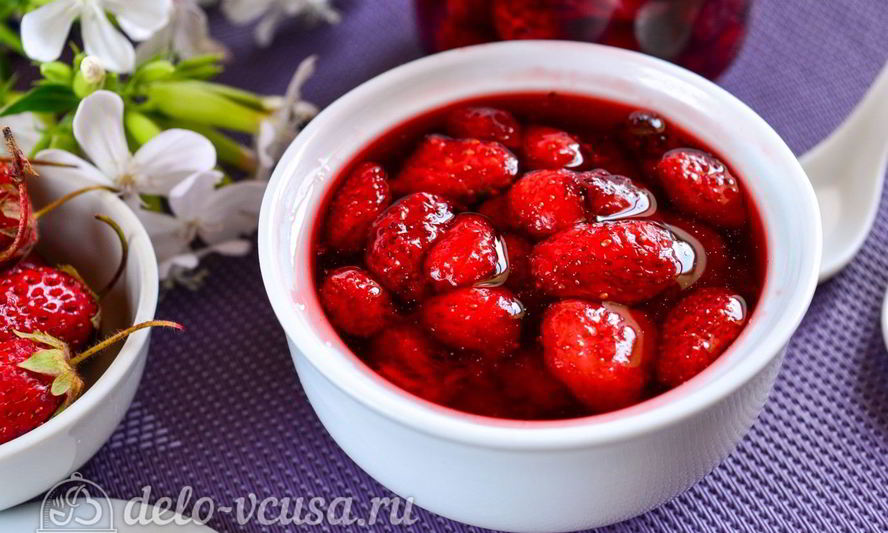 Рецепт клубничного варенья пятиминутка