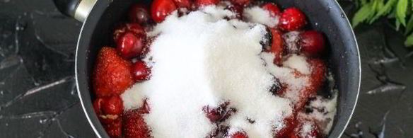 варенье из клубники и черешни