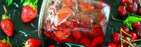 варенье из клубники и черешни