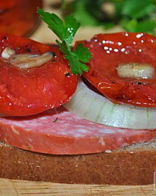 Вяленые помидоры в микроволновке