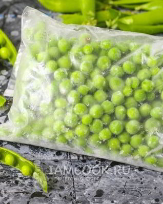 Заморозка зеленого горошка на зиму