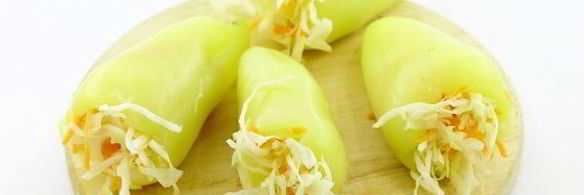 зеленый перец, фаршированный на зиму