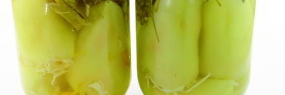 зеленый перец, фаршированный на зиму