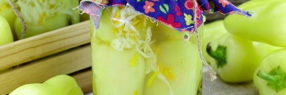 зеленый перец, фаршированный на зиму