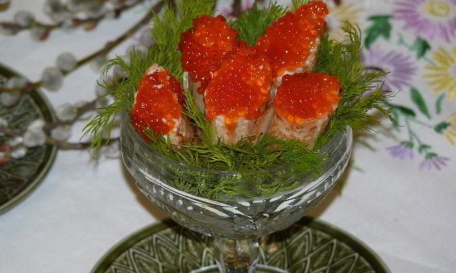 Рецепт блинной закуски пенечки