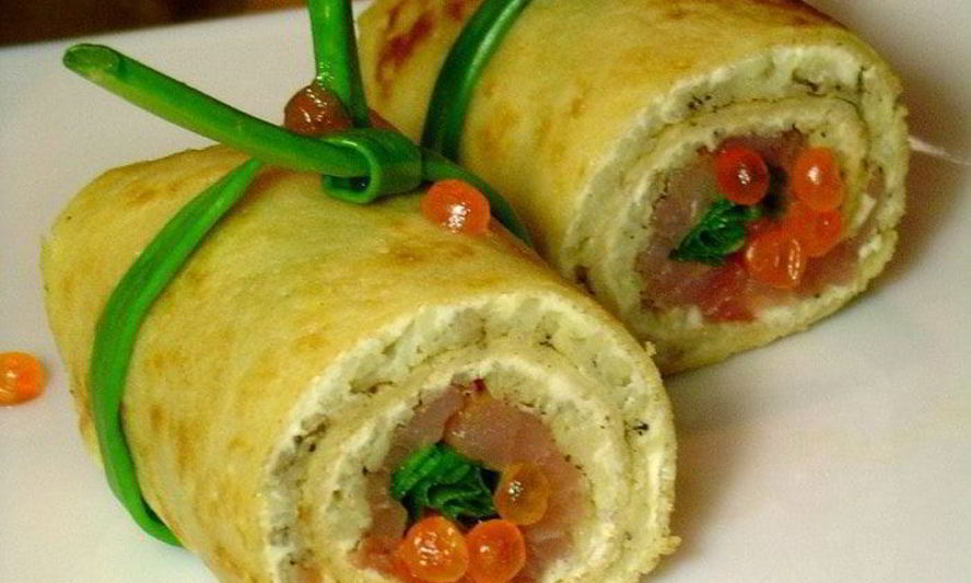 Рецепт блинной закуски русской