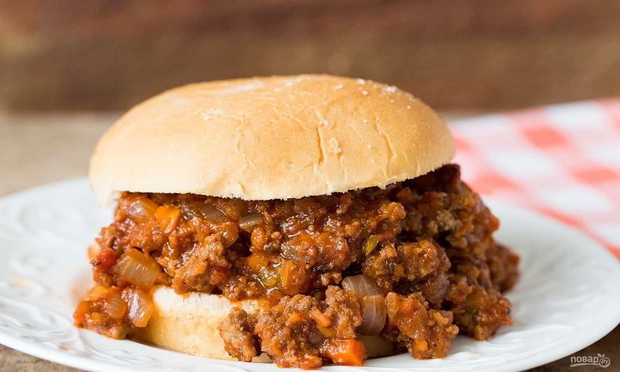 Рецепт бургера неряшливого джо