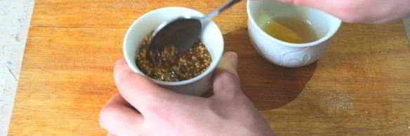 бургер с ананасом и медовой горчицей