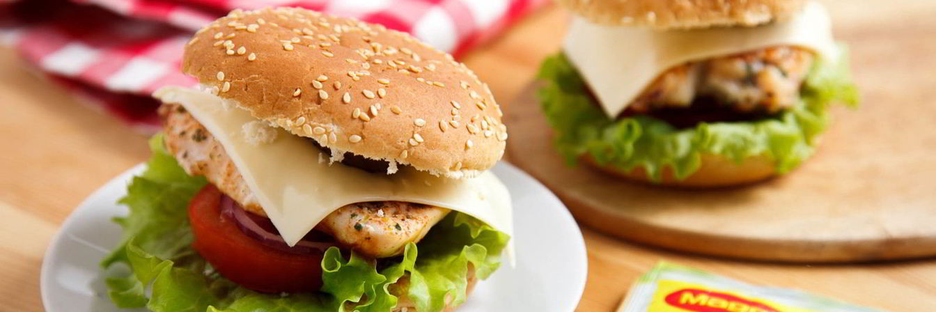 Бургер с куриной грудкой