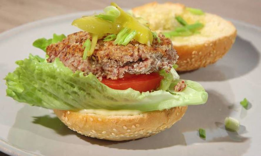 Рецепт бургеров с красной фасолью и грибами