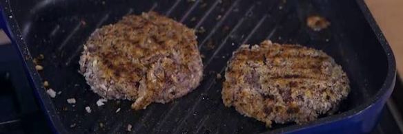 бургеры с красной фасолью и грибами