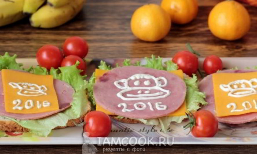 Рецепт бутерброда обезьянка