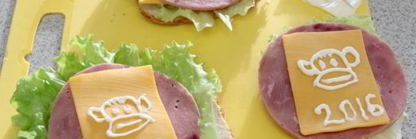 бутерброд обезьянка