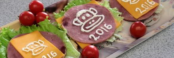 бутерброд обезьянка