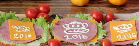 бутерброд обезьянка