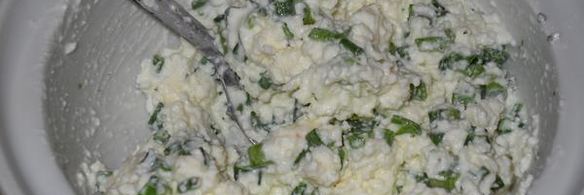 бутербродная масса с сыром и зеленью