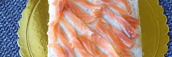 бутербродный торт праздничный