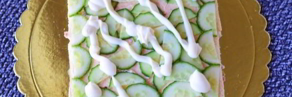 бутербродный торт праздничный