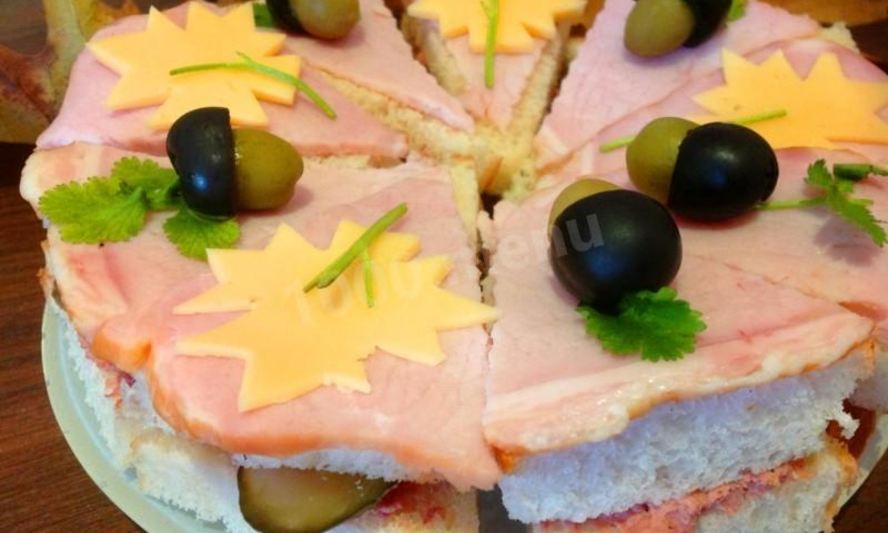 Рецепт бутербродного торта