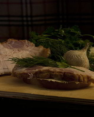 Бутерброды с грудинкой