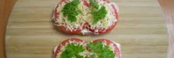 бутерброды с сыром и помидорами