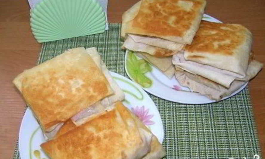 Рецепт горячих бутербродов из лаваша