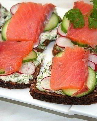 Необычные бутербродики с рыбкой