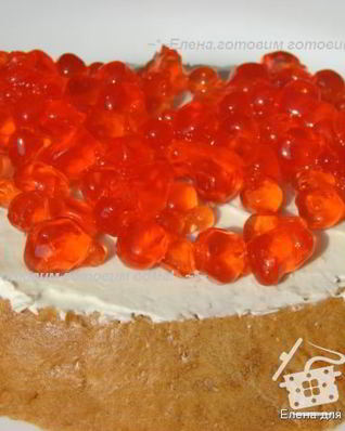 Торт Деликатес — бутерброд с икрой