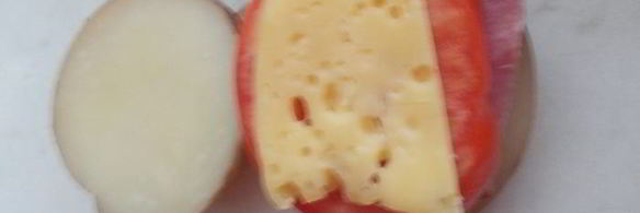 закусочный горячий бутерброд из картофеля