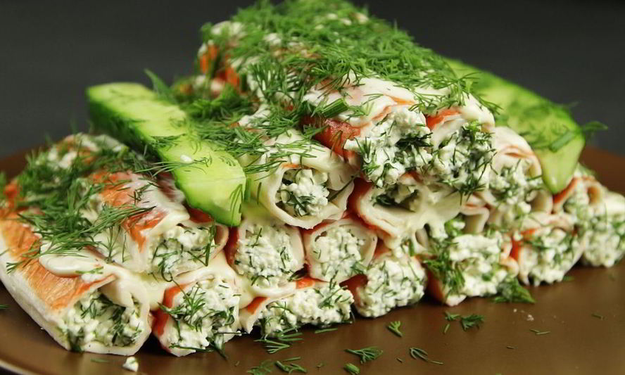 Рецепт фаршированных крабовых палочек