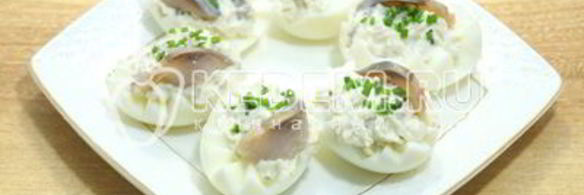 яйца фаршированные сельдью