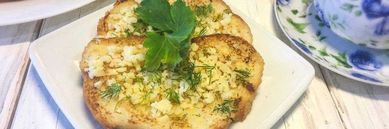 Гренки с сыром