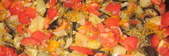 баклажанная и кабачковая икра в духовке