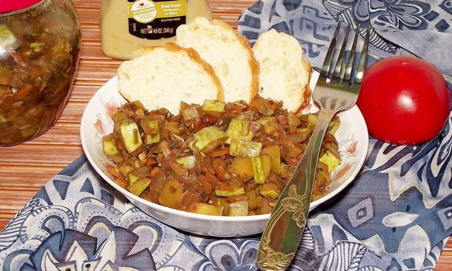 Рецепт кабачковой икры кусочками