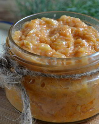 Кабачковая икра с майонезом и мивиной