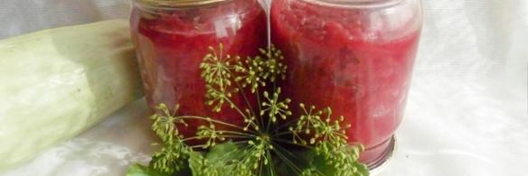 кабачковая икра со свеклой