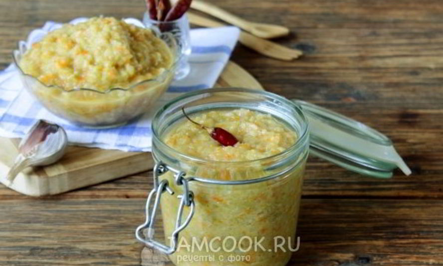 Рецепт острой кабачковой икры