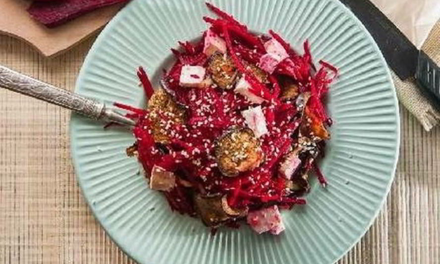 Рецепт свекольной икры с баклажанами
