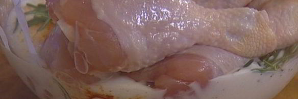 куриные ножки, маринованные в кефире