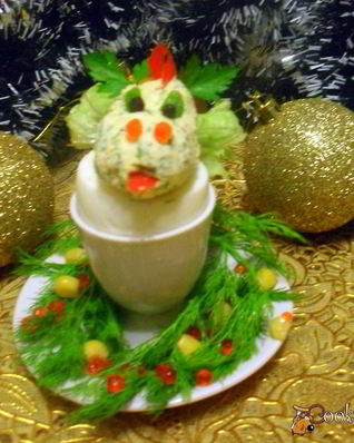 Новогодняя закуска Дракончик