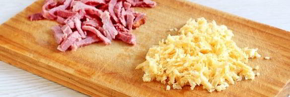 фриттата с картофелем и ветчиной