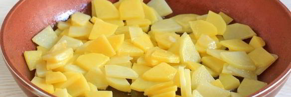 фриттата с картофелем и ветчиной