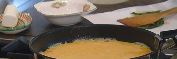 фриттата с козьим сыром и шалфеем