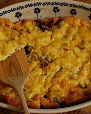 Фриттата с сыром, тимьяном и вялеными помидорами