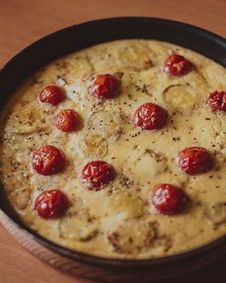 Фриттата с томатами черри