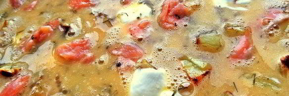 испанский картофельный омлет с рыбкой