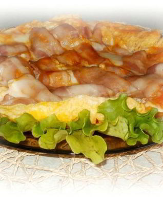 Классический омлет с беконом