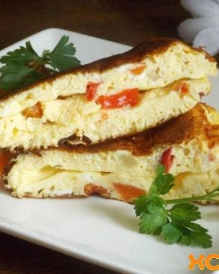 Омлет на кефире